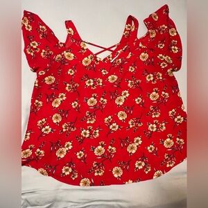 Flowers and Feathers top 3X